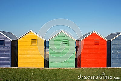 Colorful huts