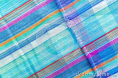 Colorful line patterned fabrics texture background