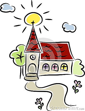 Colorful Little Country Church Royalty Free Stock Photo ...