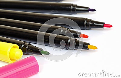 Colorful marker pens