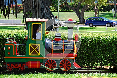 Colorful miniature train