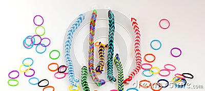 Colorful rubber bracelet