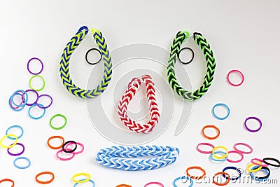 Colorful rubber bracelet