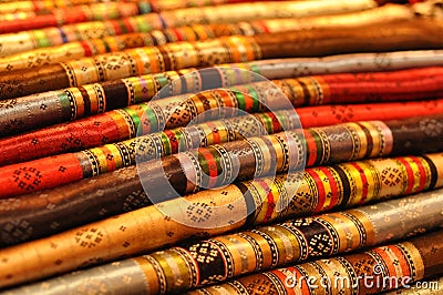 Colorful Turkish fabric