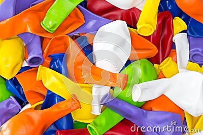 Colorful vibrant background of party balloons