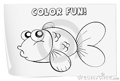 Coloring Worksheet Royalty Free Stock Photography - Image: 33097417