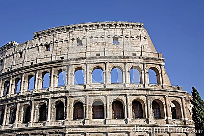The Colosseum, the world famous landmark in Rome