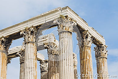 Column of greek antient temple