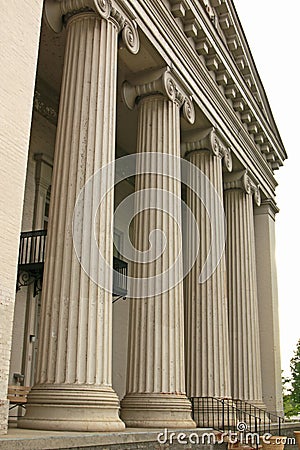 Columns of old court house