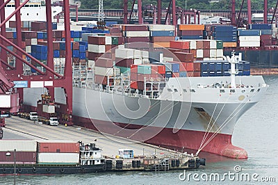 Commercial container port