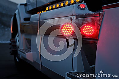 COMMERCIAL TRUCK WITH CUSTOM CHROME and LIGHTING
