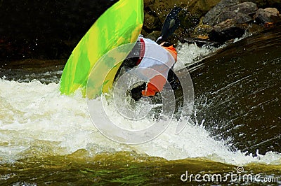 Competing water sports on the Pigeon River.