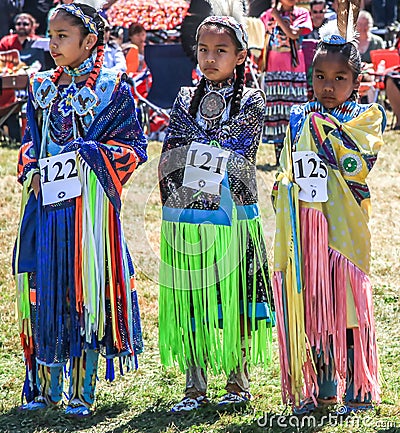 Competitors in tribal dance competition