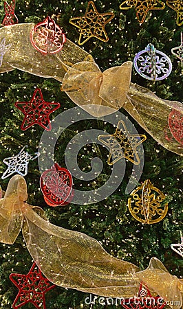 plete Decoration Christmas Tree Stock