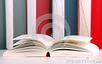 Composition with books