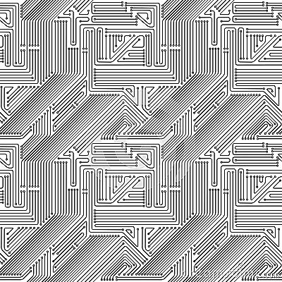Computer circuit board seamless pattern
