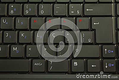 Computer keyboard with help