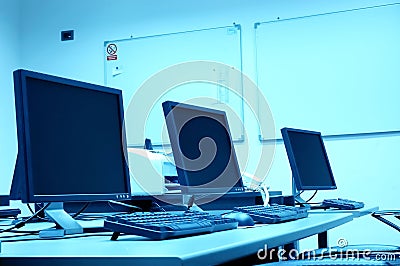 In computer room