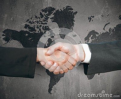 Business world handshake