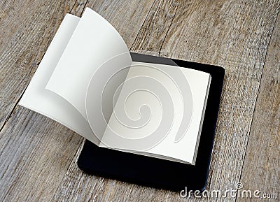 Concept of ebook digital reader