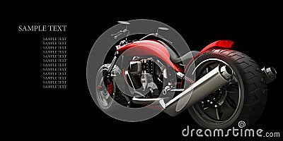 Concept motorcycle isolated