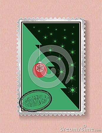 new year card postage conceptual tree on and new year stock new year card postage conceptual tree on and new year stock