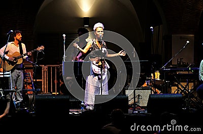 Concert of African music in Florence ,Italy