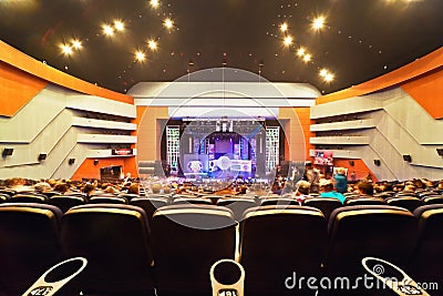 Concert hall, view on stage