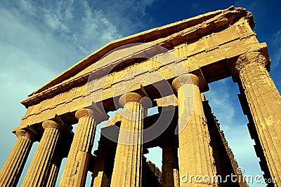 Concordia ancient greek temple. Sicily