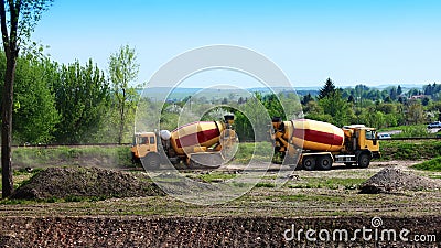 Concrete mixer trucks