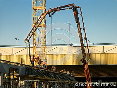 Concrete pouring