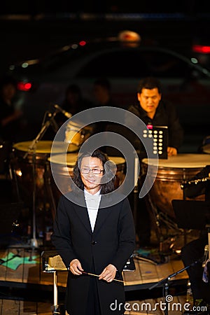 Conductor Spotlight Symphony Orchestra Drums