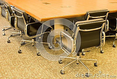 Conference table and chair
