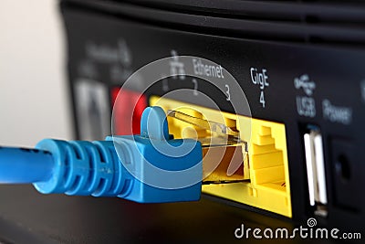 Connecting broadband router B