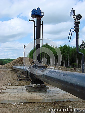 Construction Of An Oil And Gas Pipeline. Stock Photo - Image: 64529510