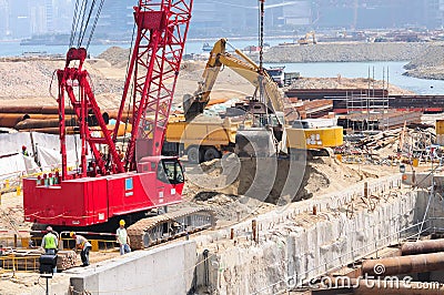 Construction site and land reclamation