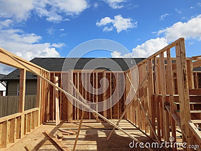 Construction of a wooden house