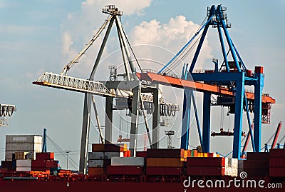 Container Terminal in Hamburg