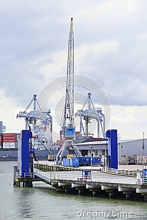 Container terminal Port of Rotterdam, Holland