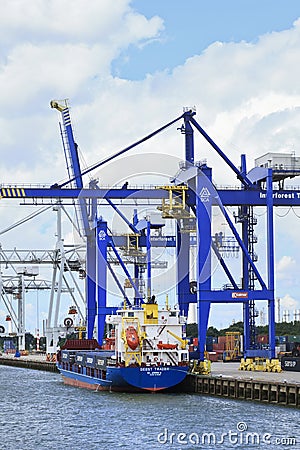 Container terminal Port of Rotterdam, Holland