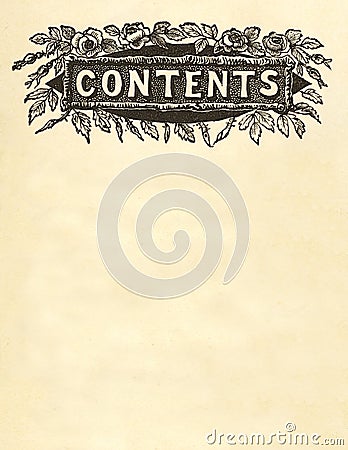 Contents title design