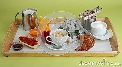 Continental Breakfast, Coffe, Bread, Orange Ju
