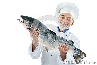 Cook with a big fish