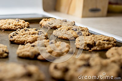 Cookies on baking sheet