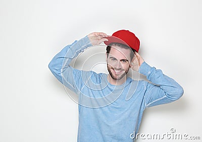 Cool guy smiling with hat