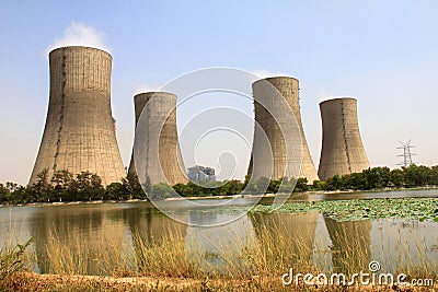 4 Cooling towers of Thermal Power Plant