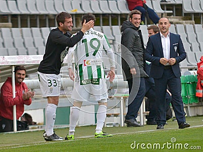 CORDOBA, SPAIN - MARCH 29: Lopez Silva W(19) in action during match league Cordoba (W) vs Murcia (R)(1-1) at the Municipal Stadi