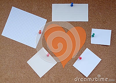 Cork board papers