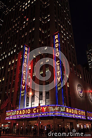 Corner of Radio City Music Hall