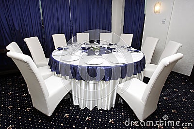 Corporate events or wedding table arrangement